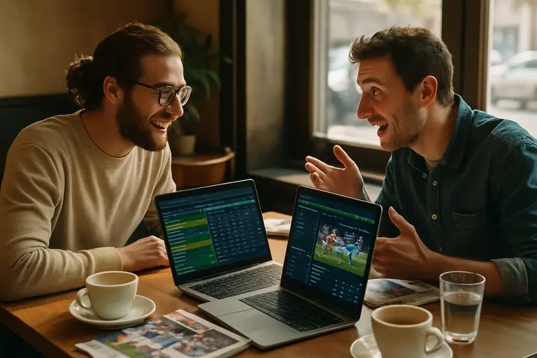 Multiple screens comparing football markets across sportsbook apps