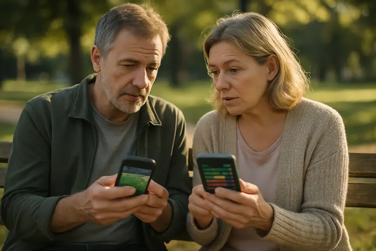 A responsible gambling worksheet with time and spending limits next to a phone
