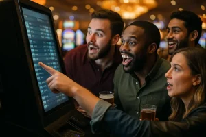 AI Sportsbook Visibility dashboard with operator comparison charts on a laptop