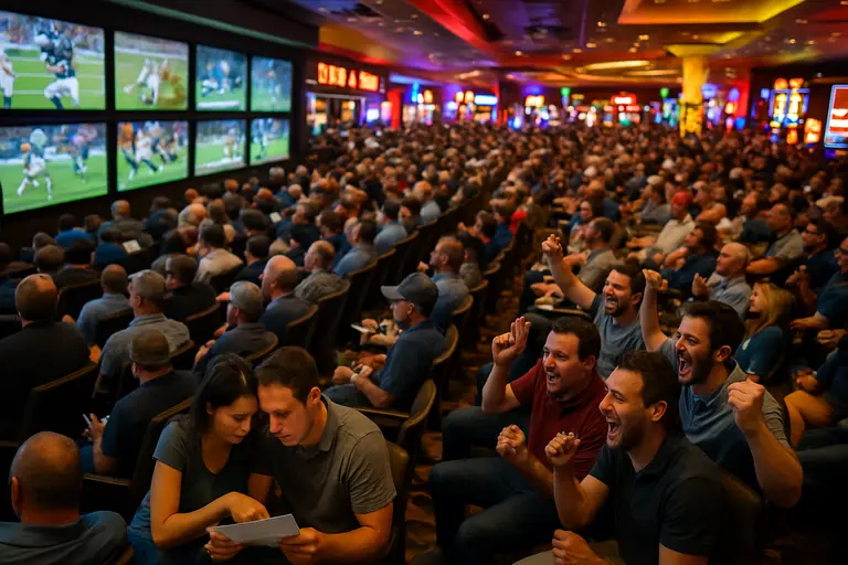 Chart showing NFL live betting share compared with pregame betting share