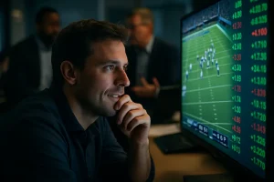 Live betting insights shown through NFL odds screens and game-state data
