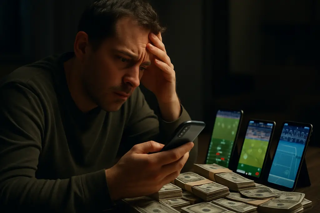 Tennessee Illegal Sportsbooks review with a phone, checklist, and betting rules notes on a desk